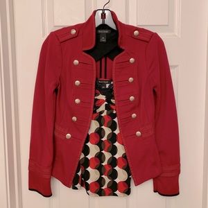 White House Black Market Ponte Military Jacket